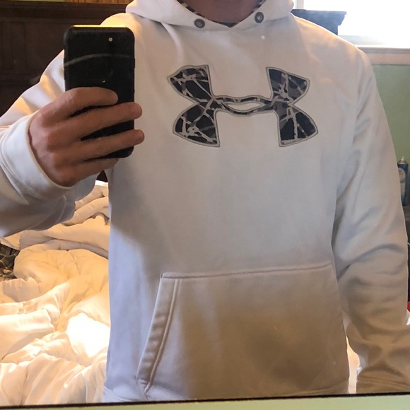Under Armour Other - White with black and gray Camo Under Armour Hoodie